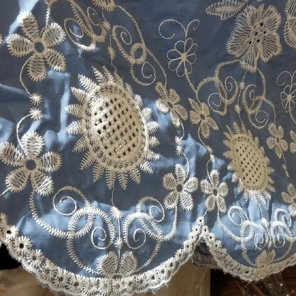 Nwt Xl Solitaire Blue and White Maxi Dress - Picture 6 of 15